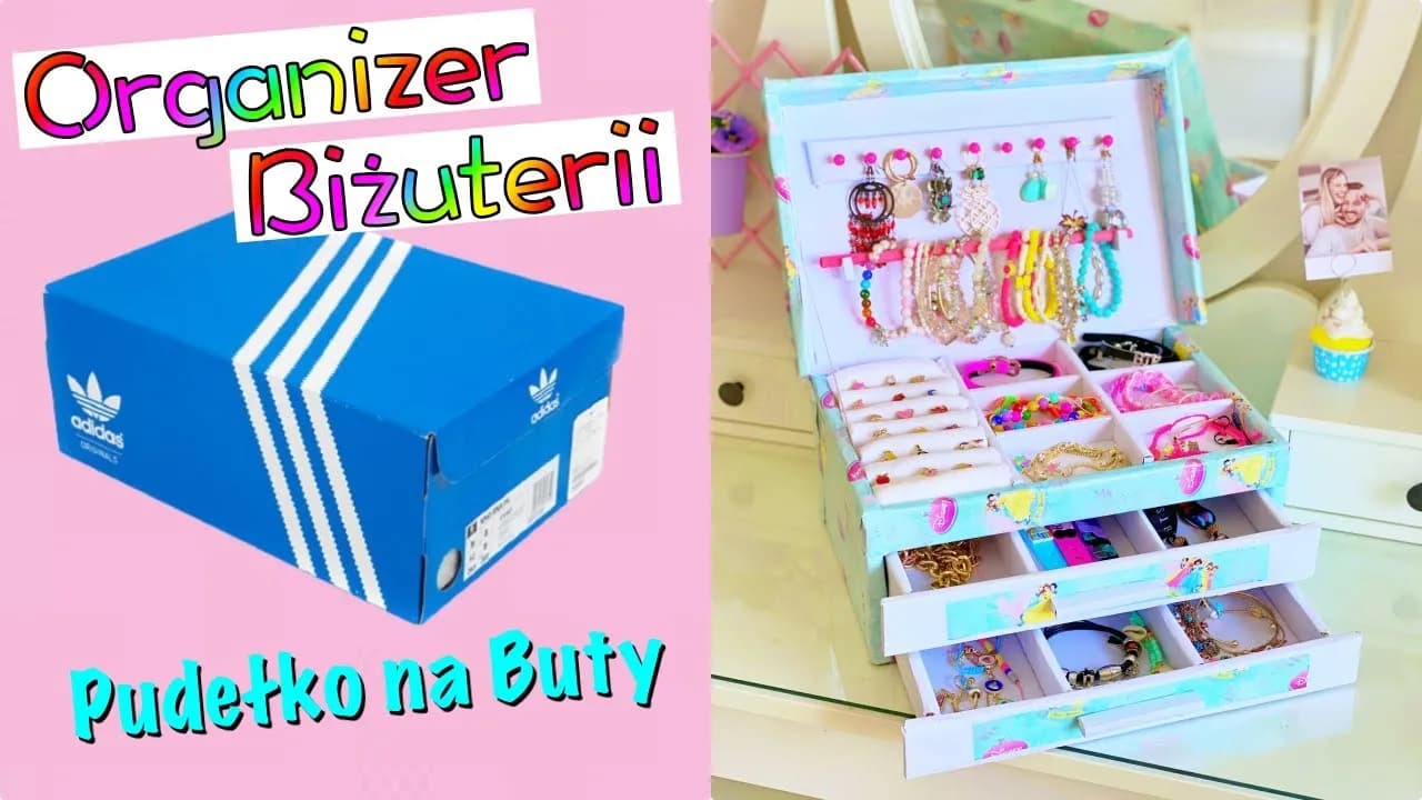 Jak zrobić pudełko na biżuterię z pudełka po butach w prosty sposób
