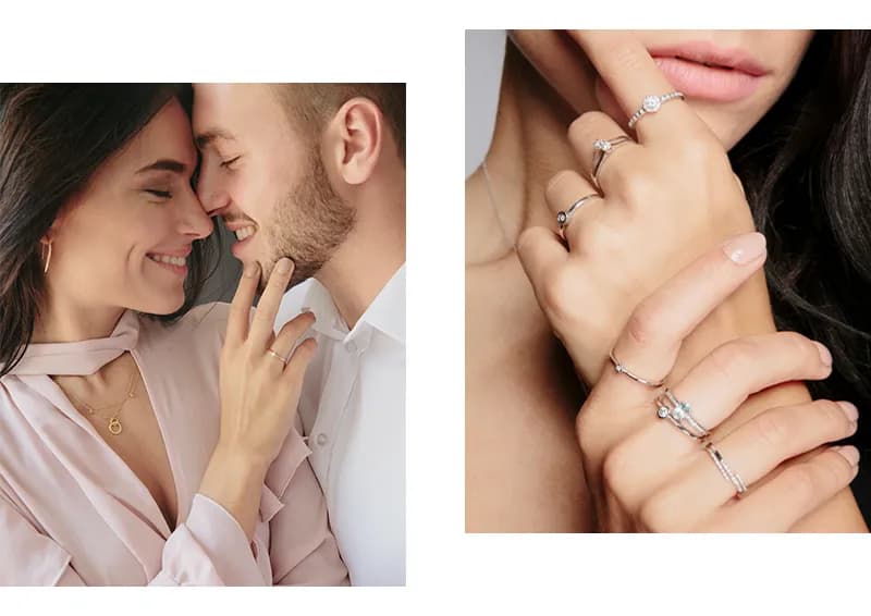 Jak dobrać obrączkę do pierścionka zaręczynowego z białego złota